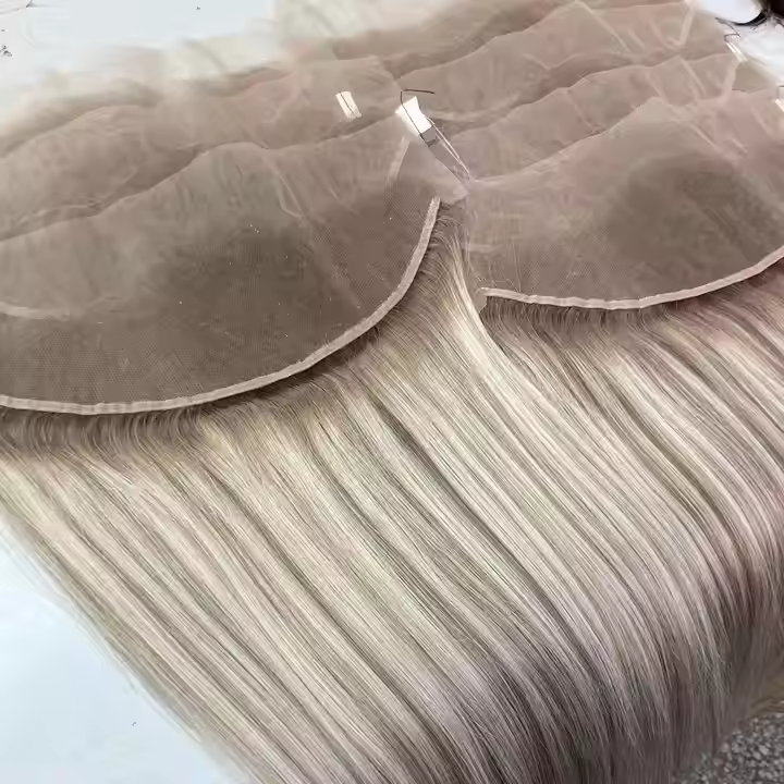 Fast Shipping Silver ,WHITE , ASHBLONE, BONDE Color 4X5 5X6 13X4 Mesh Integration System Grey Transparent HD Lace Frontal Closure