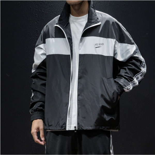 wholesale school jacket loose retro made embroidered mens sports uniform