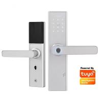Cerradura de puerta de entrada de Wifi de la huella dactilar de la pantalla táctil con la cerradura de la manija fácil instalar para el hotel casero