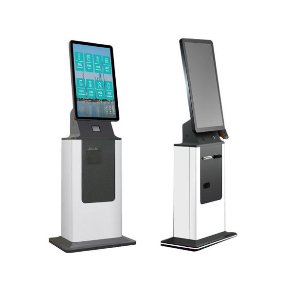 27/32 Inch Hotel Check In Kiosk with Capacitive Touch 10 Point Screen and Thermal Printer for Self Service