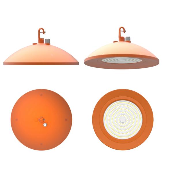 Aluminum Housing Led High Bay Light Fittings 150W Milk Plant Lighting Fixture Food Grade High bay light