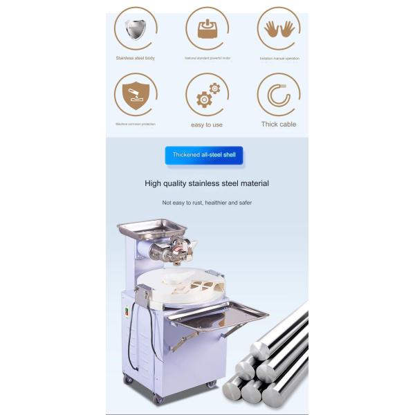 Round Dough Ball Maker for 0.4CBM Dough Cutting Machine Wooden Case 30 Pcs/min