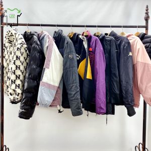 Second Hand Women's Brand Cotton Jacket Winter Warm Fashion Used Branded Coat