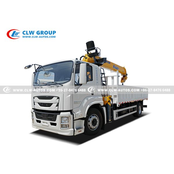 ISUZU GIGA 8x4 16-Ton Straight Boom Crane Truck with 360° Rotation and 350HP Euro IV Engine