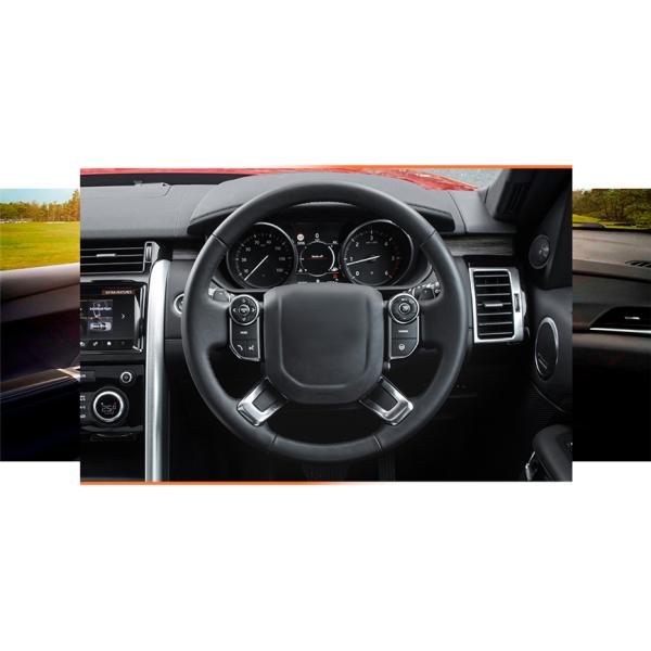 Car Accessories DIY Genuine Leather Hand Stitching Steering Wheel Cover for Land Rover Discovery 5 III (L462) IV(L405) 2015-2022