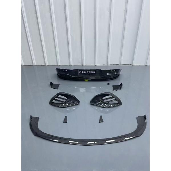 For Mercedes EQE Carbon Fiber Body Kit EQE Upgrade BS Style Carbon Fiber Front Lip Diffuser Spoiler Body Kit