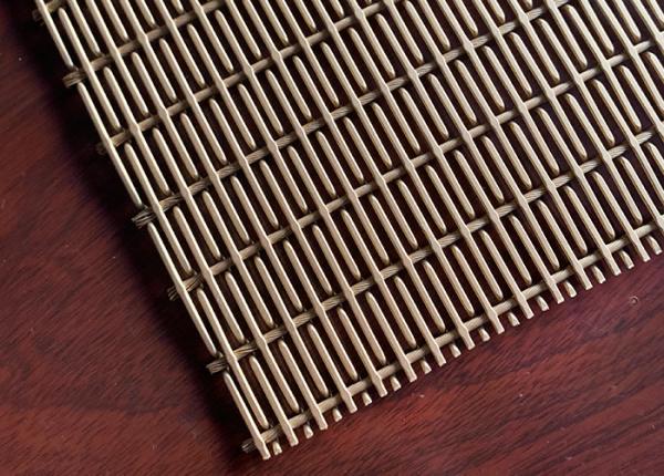 2mm Slot Length 2000mm Decorative Copper Mesh Crimped Weaving