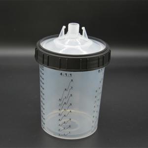 50 Sets Packaging Paint Mixing Cup 400 / 600 / 800ml With 125 / 190 Micron