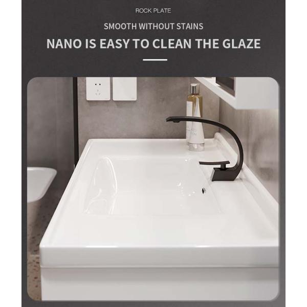 Luxury 800mm Modern Wall Hung Vanity With Sink And Vessel Basins