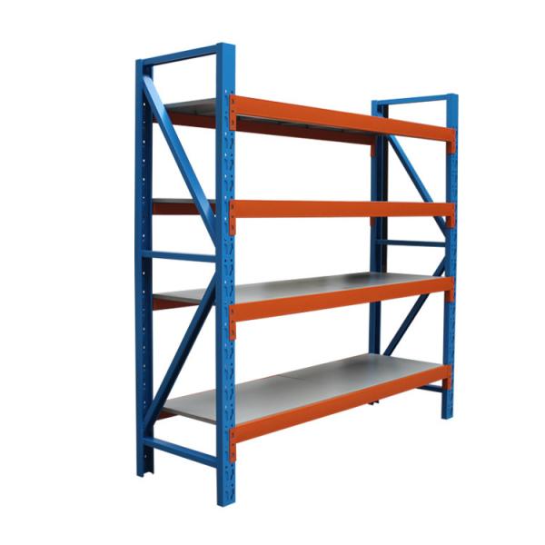 Heavy Duty 4 Tier Warehouse Stacking Racks Regular Blue color