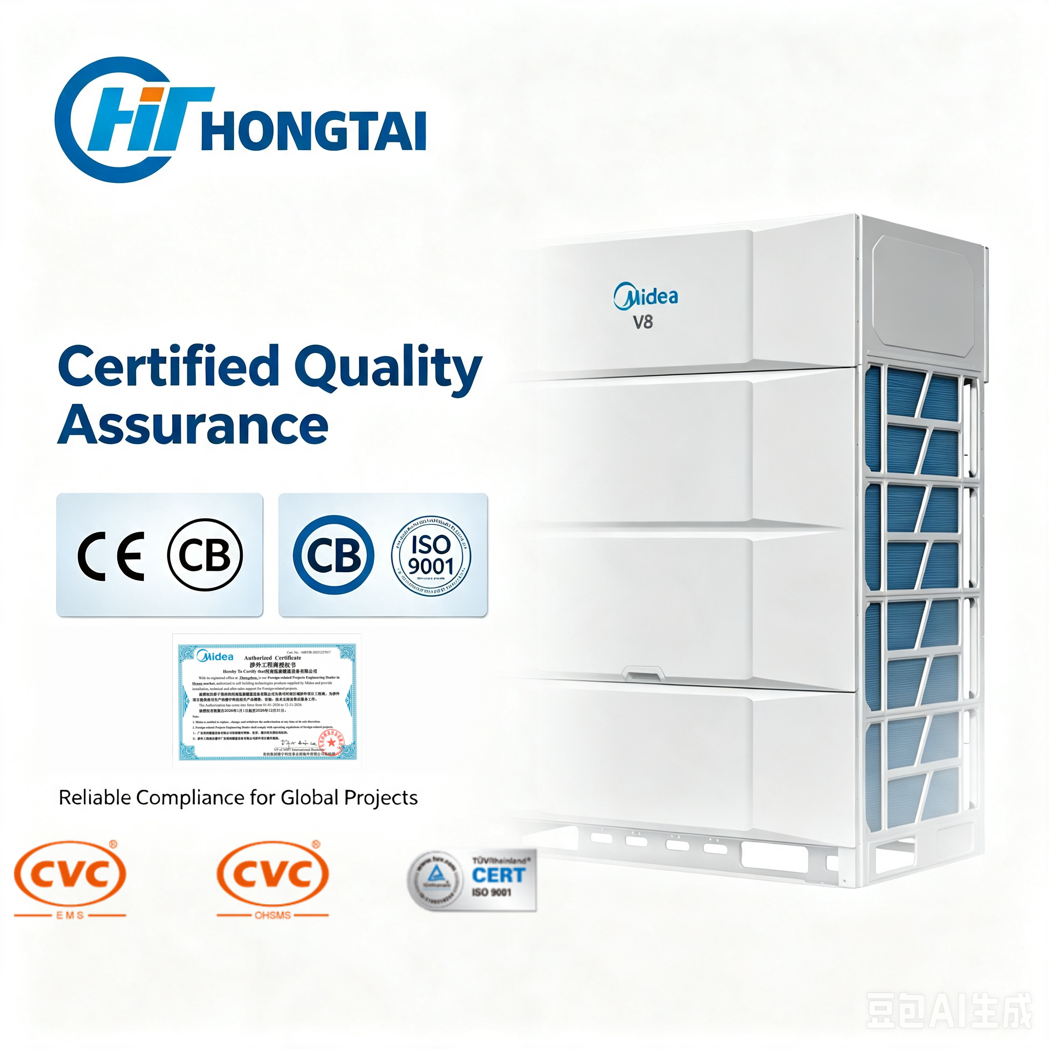 Midea V8 Pro VRF System Fast Installation for Large Commercial HVAC Projects Engineered for Contractors Install Faster Commission Quicker Deliver Projects On Time