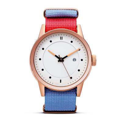 Quartz Stainless Steel Watch Water Resistant Nylon Strap Watches For Women