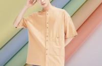 Solide de stabilité des vêtements sport 40sX40s 185GSM de Tencel de tissu d'imitation de chemise en coton le haut a teint