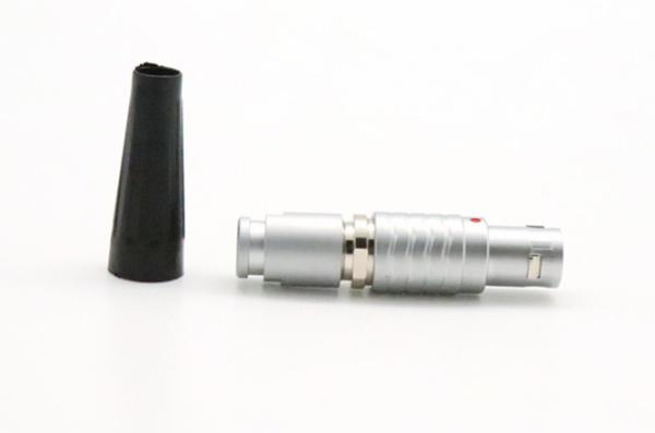 FGB.1B.304 Lemo Cable Connectors 4pin Keying B 60degree Male Plugs With Female Pins