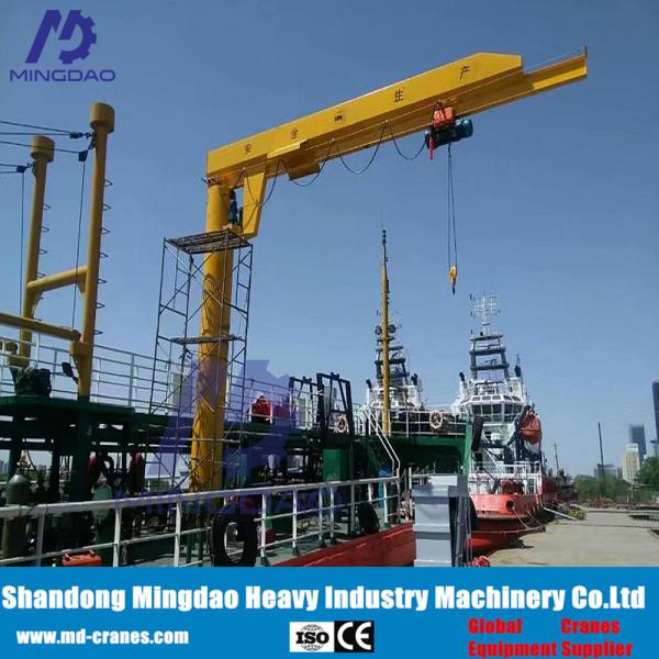 MD Cranes 3ton- 5 ton Column Mounted Electric Jib Crane Installed with Electric Hoist