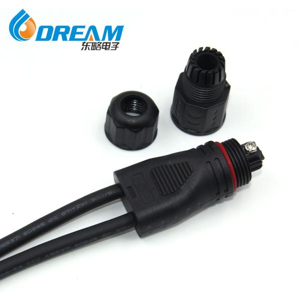 DREAM START Waterproof 2Pin Y-type Wire Splitter IP67 1 to 2/3/4/5 M19 Screw Locking Cable Connector Plug for LED Light