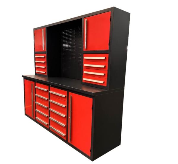 Multifunctional Cold Rolled Steel Plate Powder Coated Stainless Workbench for Heavy Duty Wheels