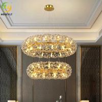 Candelabro luxuoso leve moderno da sala de visitas do candelabro do dente-de-leão da sala de Crystal Chandelier Master Bedroom Dining