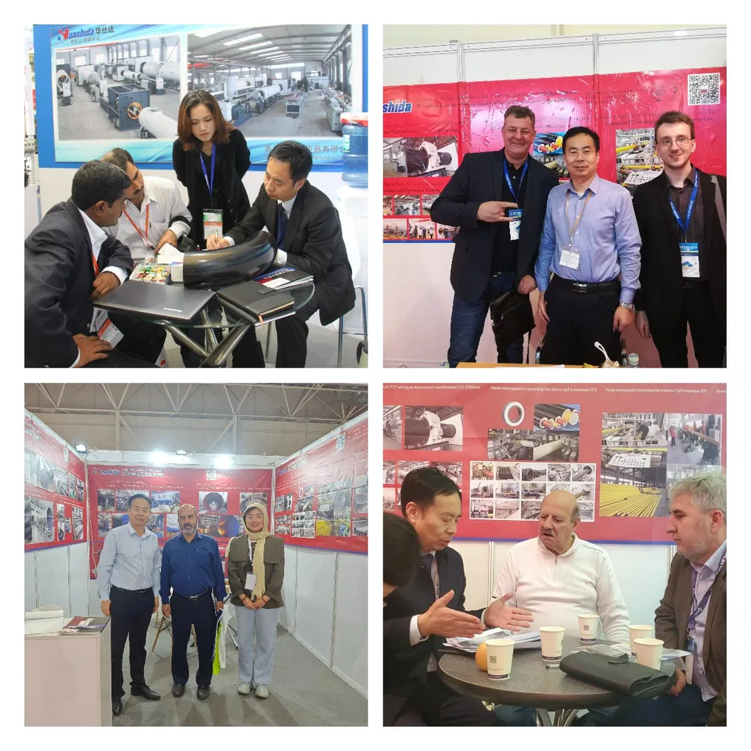 Línea de producción de máquinas de tuberías preinsuladas de chaleco HDPE