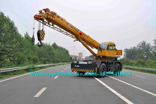 Todo o do guindaste móvel de 25 toneladas do terreno RT25 áspero da movimentação 4x4 XCMG Sany Zoomlion da roda crescimento telescópico altamente eficaz na redução de custos
