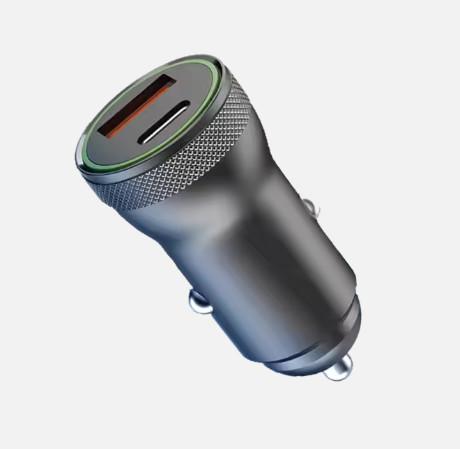 スマートフォンのための自動車充電器 スマートフォンのパワーアップ 黒色ABS素材