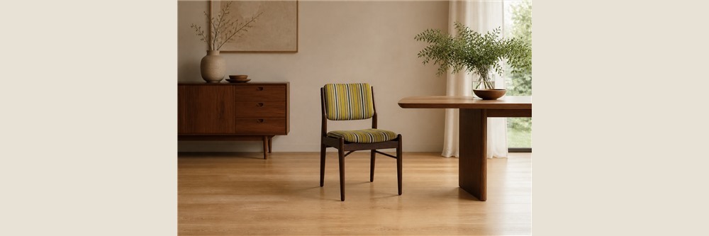 Mid-Century Upholstered Back Dining Chair CYC-065