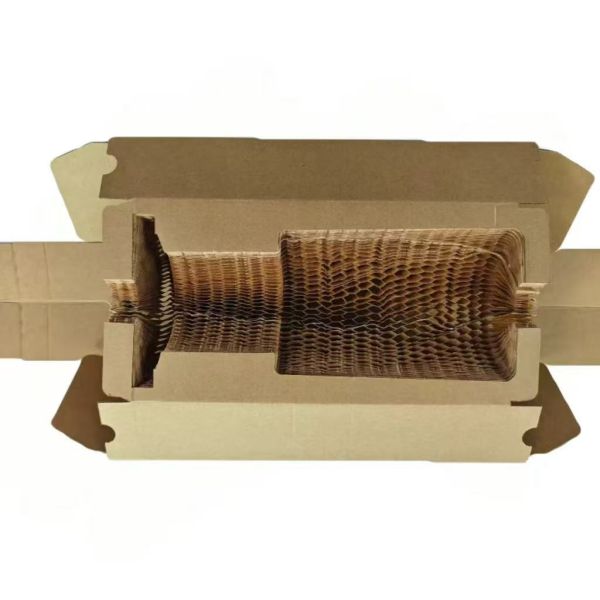 Single Honeycomb Box Wine Bottle Crush Resistant  Corrugated Packaging Box For 750ml