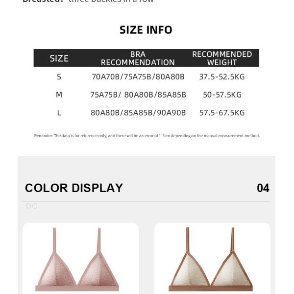 Women Lingerie Set Wholesale of High Quality S M L Sizes Women Bra and Brief Sets Triangular Cup Women Underwear Set
