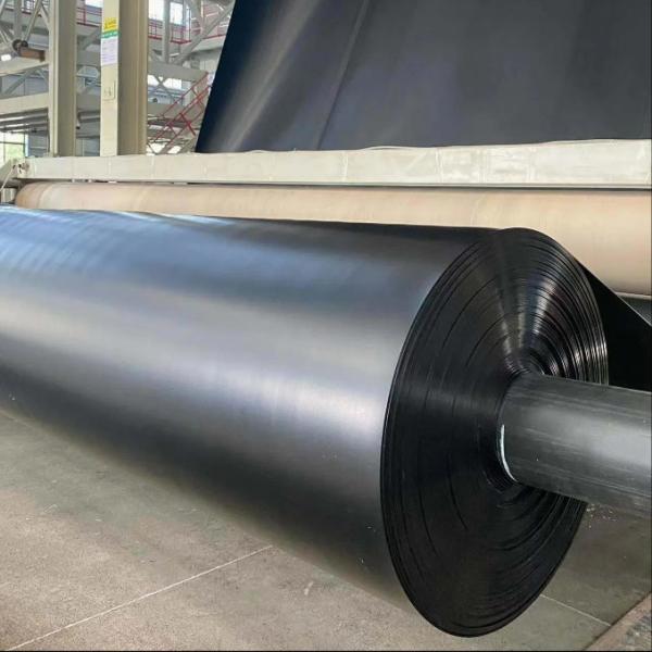 PVC Geomembrane Liner Black Environmentally Friendly Geomembrane Substrate For Sewage Treatment Plants