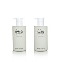 Bouteille de lotion en plastique finition à toucher doux 300 ml Forme ronde avec pompe mate