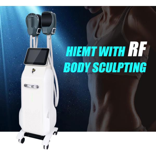 4 ручки ЭМС скульпторская машина вибрирующий массажник тела 6 в 1RF Slimming Machine