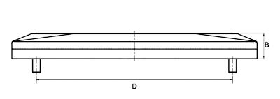 Износоустойчивый болт на резиновых пусковых площадках следа