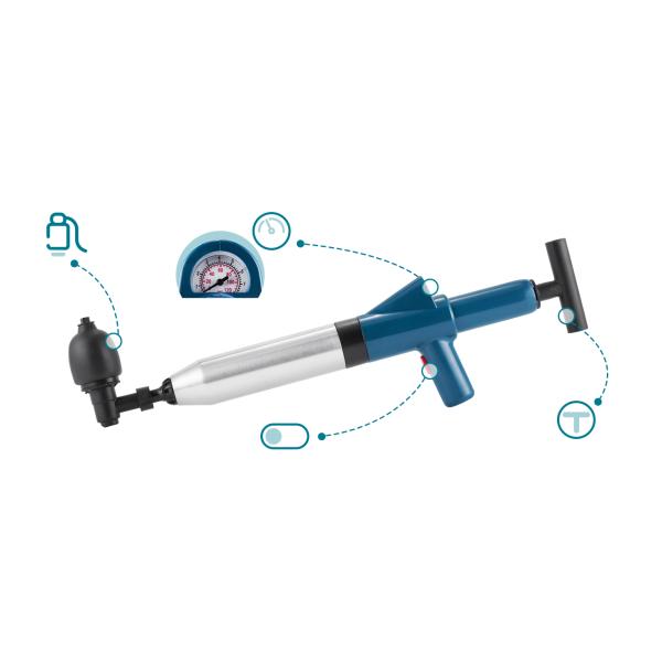 Manual Multi Function Stainless Steel Toilet Plunger for Sustainable Drain Cleaning