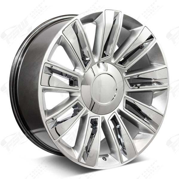24 Inch Cadillac Replica Wheels Escalade Platinum 22 Inch Chrome Rims 6 Lug 4740