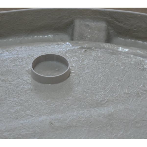 Single Color Roud Acrylic Shower Tray with Topmount Installation and Drainage System