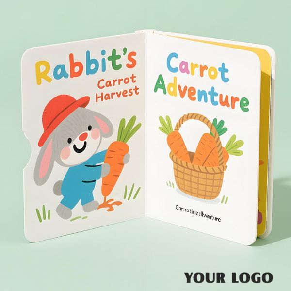 Custom Print on Demand Book Hard Cover Children Board Books Printing Service Hardcover Child Kids Story Cardboard Books Print