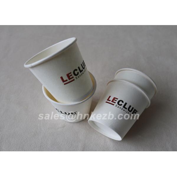 8oz Solid Reputation Standard Size Single Wall Paper Cups For Coffee / Hot Drink