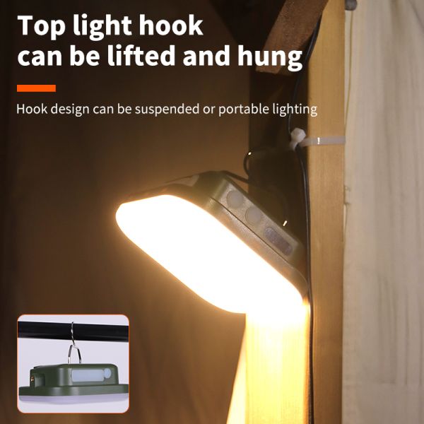 USB C USB A Interface 810 Lm Lumens Mobile Battery Dimming Lighting Lamp Suitable for Outdoor Camping Hiking Travelling