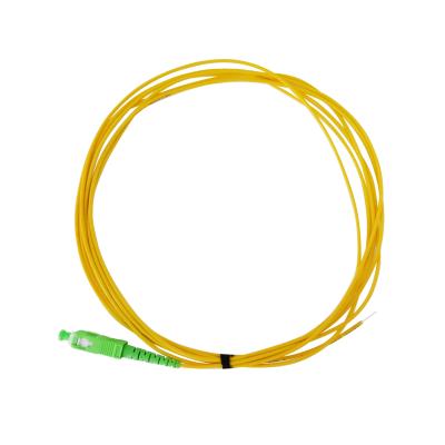 modo revestimento de PVC simples de LSZH da trança da fibra ótica do SC APC de 2.0mm único/