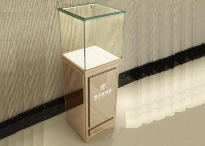 Modern Jewelry Glass Display Cabinet With Lights , Retail Jewelry Display Cases