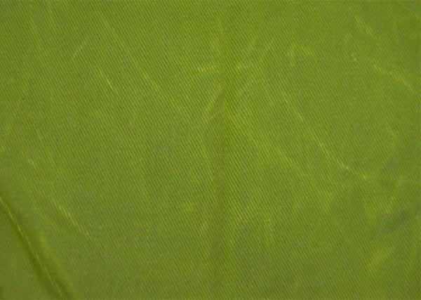 Green Twill Waxed Cotton  Canvas / 100 Cotton Fabric Density 108 X 56
