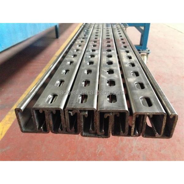 Galvanized Steel Uni Strut Channel with 41mm Side Rail Height and Heavy Load Capacity