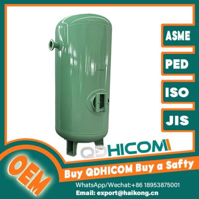 Flow Control Vertical Compressed Air Receiver Tank Spray Coated For Tooling Systems