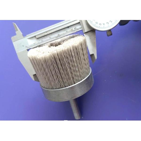 Rough Finish Aluminium Oxide Disc Sanding Brushes 65MM OD with Shank for Flat