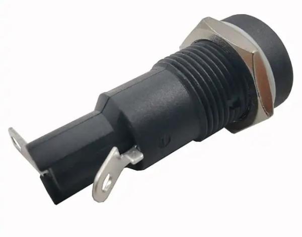 Electrical Glass Tube Fuse Holders Panel Mount Flame Retarded