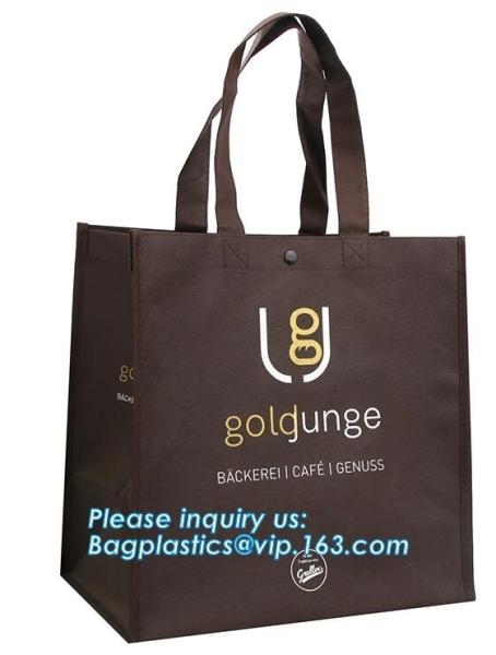 Laminated black pp non woven bag,matt lamination non woven tote bag, Wholesale Promotional High Quality Non Woven Bags