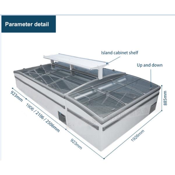 220 замораживатель комода стеклянной раздвижной двери верхней части в 50хз глубокий для молочных продучтов