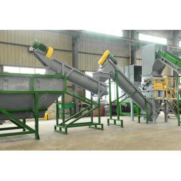 SUS304 Polythene Bags Recycling Machines 1000 Kg / H With Oil Washing Hot Washer