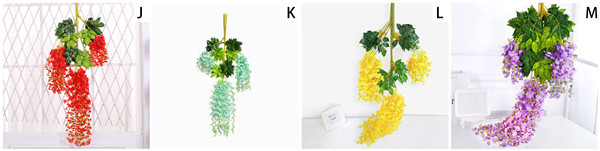 75cm 110cm Silk Green Plants Artificial Witseria Flower Hanging Ceiling