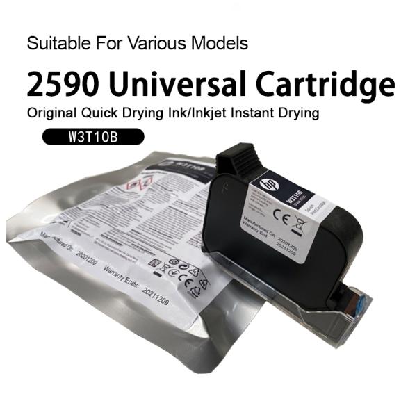 2590 Inkjet Printer Ink Cartridge Imported Black Quick Drying Non-fading Universal Compatible Fast Drying Ink for Date Printing